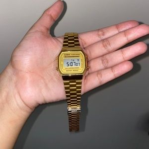 Casio A168WG-9 Men's Vintage Gold Metal Band Watch